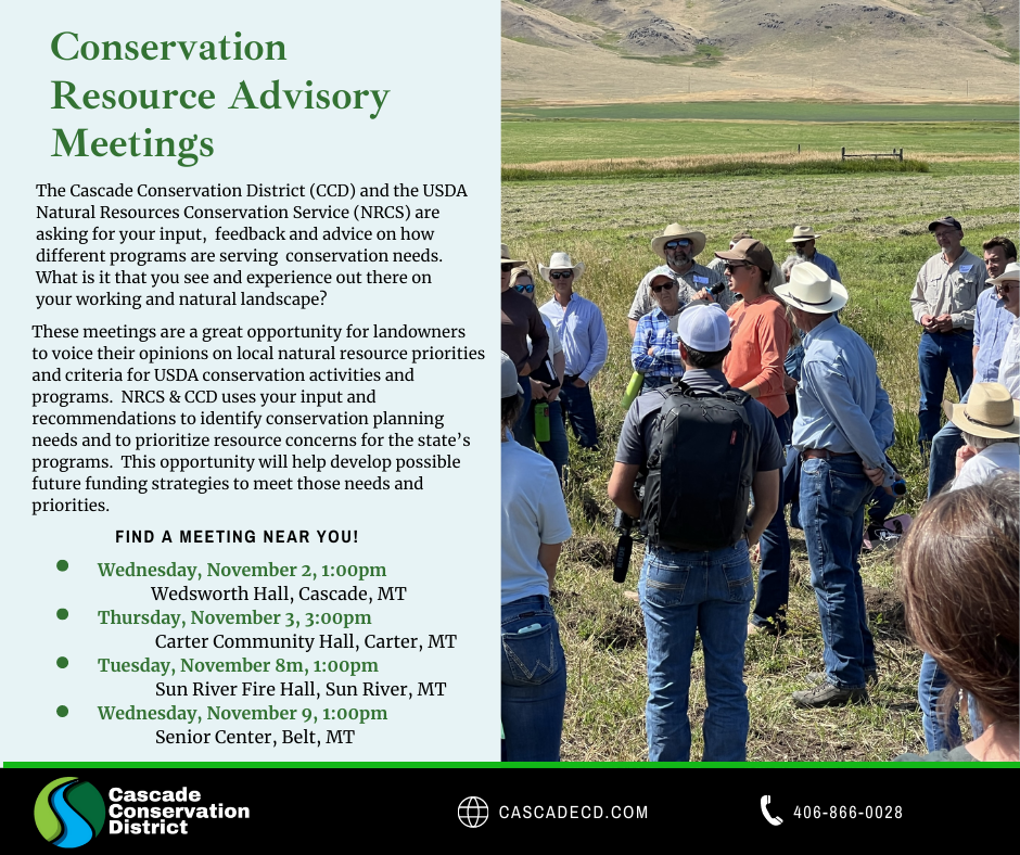 Conservation Resource Advisory Meetings Graphic